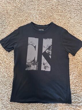Men’s Calvin Klein Black CK Logo Crew Tee